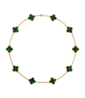 Colier Van Cleef & Arpels Alhambra 10 Motifs Gold Green