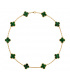 Colier Van Cleef & Arpels Alhambra 10 Motifs Gold Green