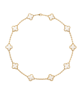 Colier Van Cleef & Arpels Alhambra 10 Motifs Gold White