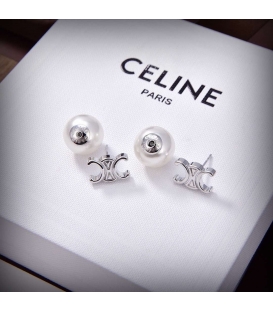 Cercei Celine Silver Pearl