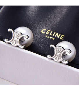 Cercei Celine Silver Pearl