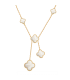 Colier Van Cleef & Arpels Alhambra 6 Motifs Gold White