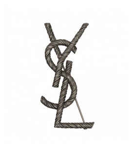 Brosa Yves Saint Laurent Silver