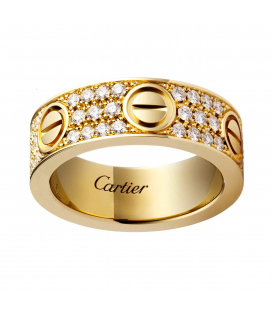 Inel Cartier Love - Full Diamonds Gold
